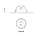 Vibia Circle Trimless Narrow Ø 10 cm - 3330 recessed spot