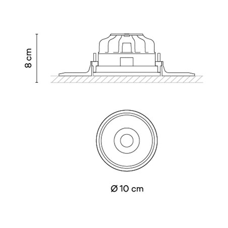 Vibia Circle Trimless Narrow Ø 10 cm - 3330 recessed spot