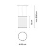 Vibia Array Ø 55 cm - 73 cm - 1815 Hängelampe