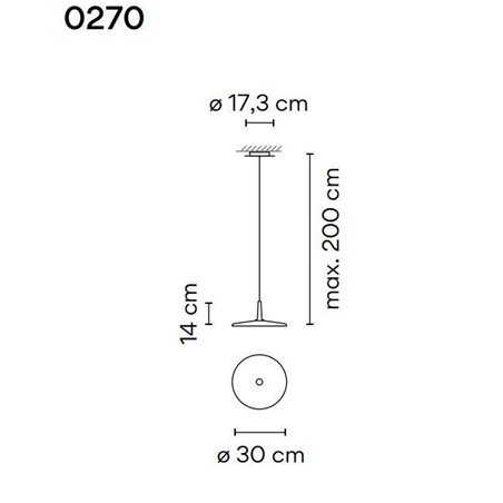 Vibia Skan 30 suspension lamp