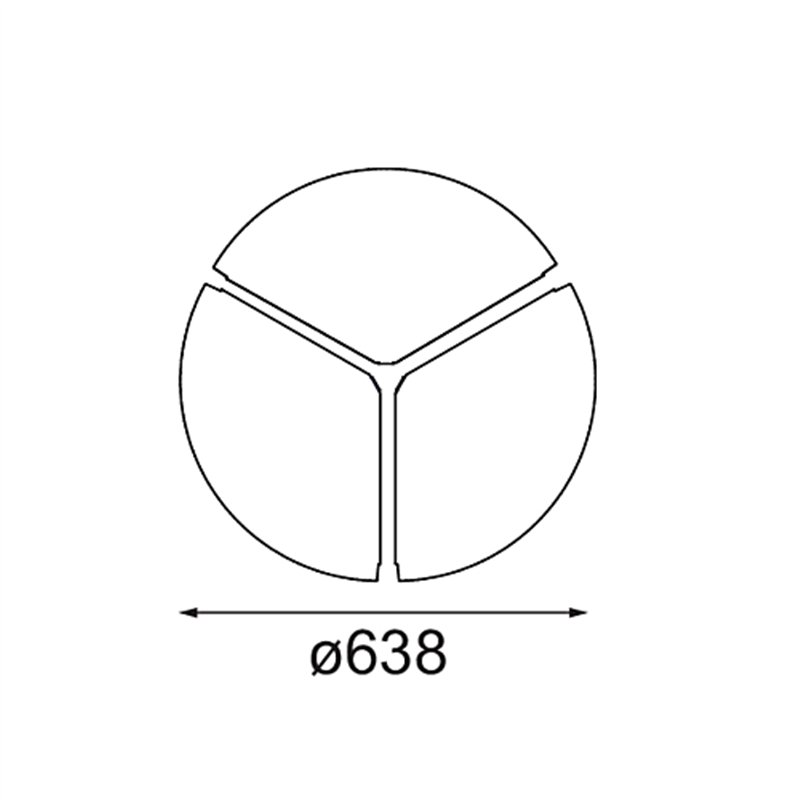 Modular Cover Plate Flat Moon 650