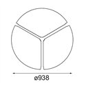 Modular Cover Plate Flat Moon 950