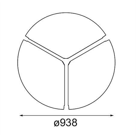 Modular Cover Plate Flat Moon 950