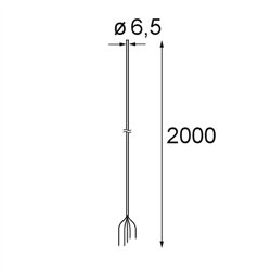 Modular Power Feed Cable 5P 2000 5x0,75