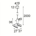 Modular Track 230V Suspension Kit 2000