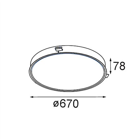 Modular Flat Moon Recessed 670 1x LED DI | Recessed spot