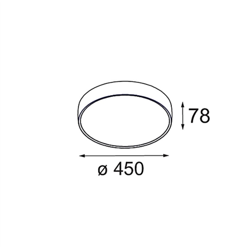 Modular Flat Moon Surface 450 1x LED DI | Deckenlampe