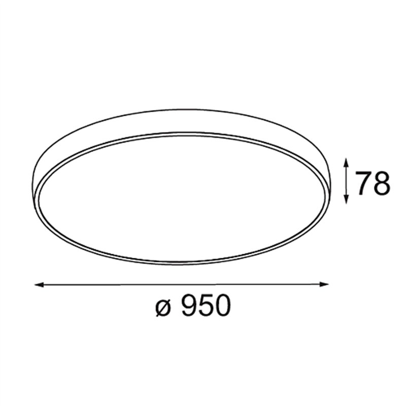 Modular Flat Moon Surface 950 1x LED DI | Deckenlampe
