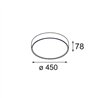 Modular Flat Moon Suspended 450 1x LED DI | Hängelampe