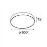 Modular Flat Moon Suspended 650 1x LED DI | Hängelampe