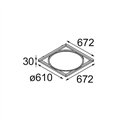 Modular Geometry Suspended Adjustable 672x672 1x LED DE | Suspension lamp