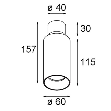 Modular Nyto Surface Adjustable 60 Round 1x LED DE | Ceiling lamp / Wall lamp
