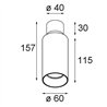 Modular Nyto Surface Adjustable 60 Round 1x LED DE | Deckenlampe / Wandlampe