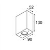 Modular Sulfer Wall Up/Down 2x IP54 LED DE | Wandlampe