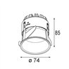 Modular Thimble Recessed 74 Outdoor 1x IP55 LED DE | Einbauspot