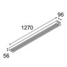 Modular United Surface 1274 2x LED DI | Deckenlampe / Wandlampe