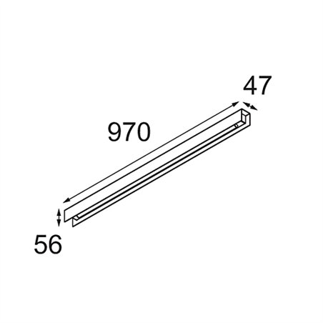 Modular United Surface 974 1x LED DI | Ceiling lamp / Wall lamp
