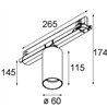 Modular Nyto Track 230V Adjustable 60 1x LED DI | Schienenbeleuchtung