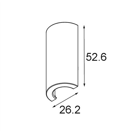 Modular Track 48V High Endplate Round (2)