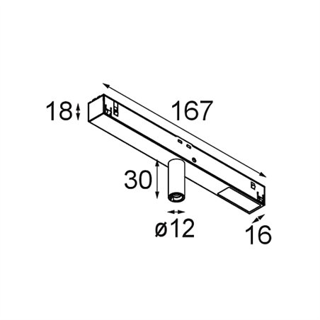 Modular Track 48V Modupoint 1x LED DALI 500mA