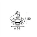 Modular K 1 Recessed Adjustable 89 1x GU10 DE | Recessed spot