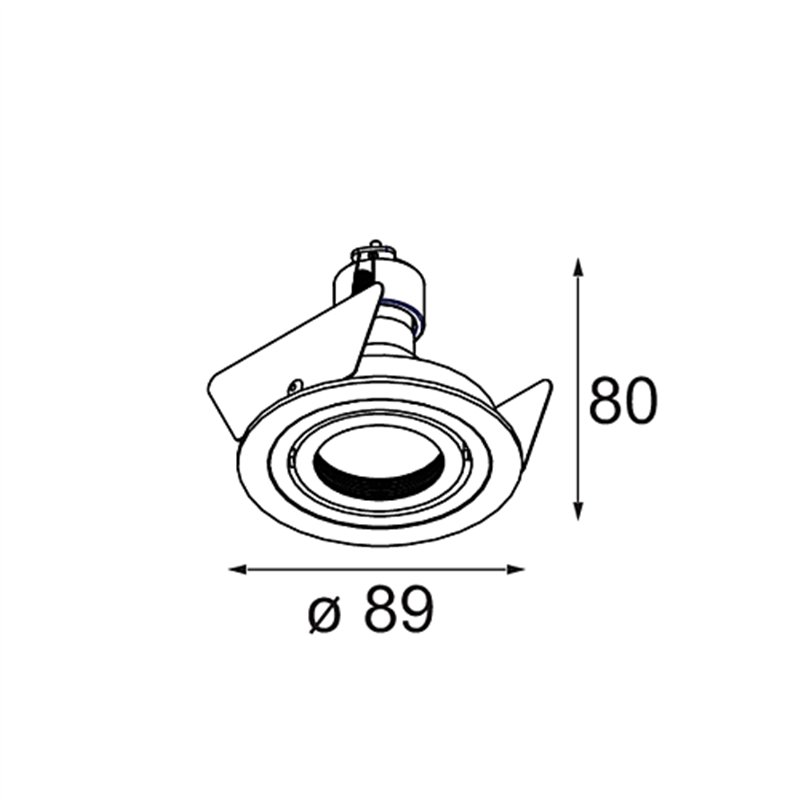 Modular K 1 Recessed Adjustable 89 1x GU10 DE | Einbauspot