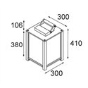 Modular Kabaz Floor 1x IP44 A60 E27 | Floor lamp