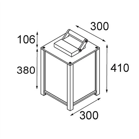 Modular Kabaz Floor 1x IP44 A60 E27 | Floor lamp