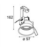 Modular Lotis Round Recessed Adjustable 97 1x GU10 | Einbauspot