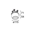 Modular Marbul Recessed Adjustable 115 1x LED DE | Recessed spot