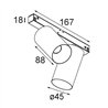 Modular Minude Track 48V Adjustable 45 2x LED | Schienenbeleuchtung