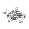 Modular Nomad Surface Adjustable 4x AR111 DE | Deckenlampe / Wandlampe