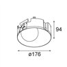 Modular Shellby Recessed Trimless 176 1x IP55 LED DE | Einbauspot