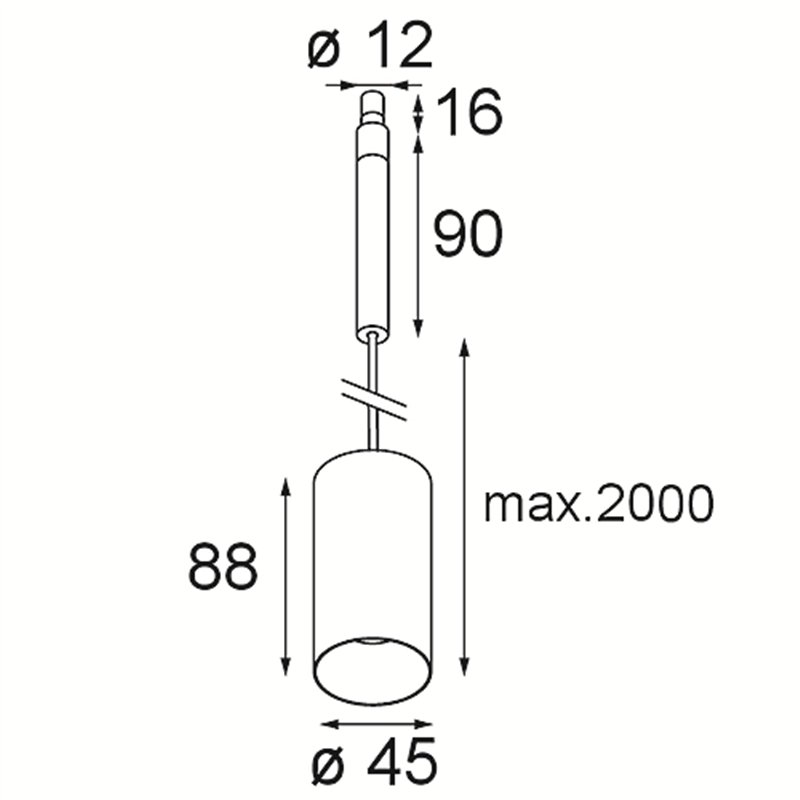 Modular Minude Jack Suspended 45 1x LED DE | Hängelampe