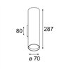 Modular Nude Wall Up/Down 70 2x PAR20 E27 | Wandlampe