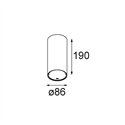 Modular Smart Tube Surface 82 XL 1x 1800-3000K WD DI 350mA | Ceiling lamp