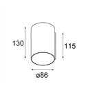 Modular Smart Tube Wall 82 L 1x 1800-3000K WD DI 350mA | Wall lamp