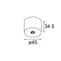 Modular Modupoint Round Surface 45 1x DE | Ceiling lamp / Wall lamp