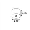 Modular Modupoint Round Surface 45 1x DE | Deckenlampe / Wandlampe
