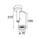 Modular Medard Surface Adjustable 70 1x LED DI | Ceiling lamp / Wall lamp