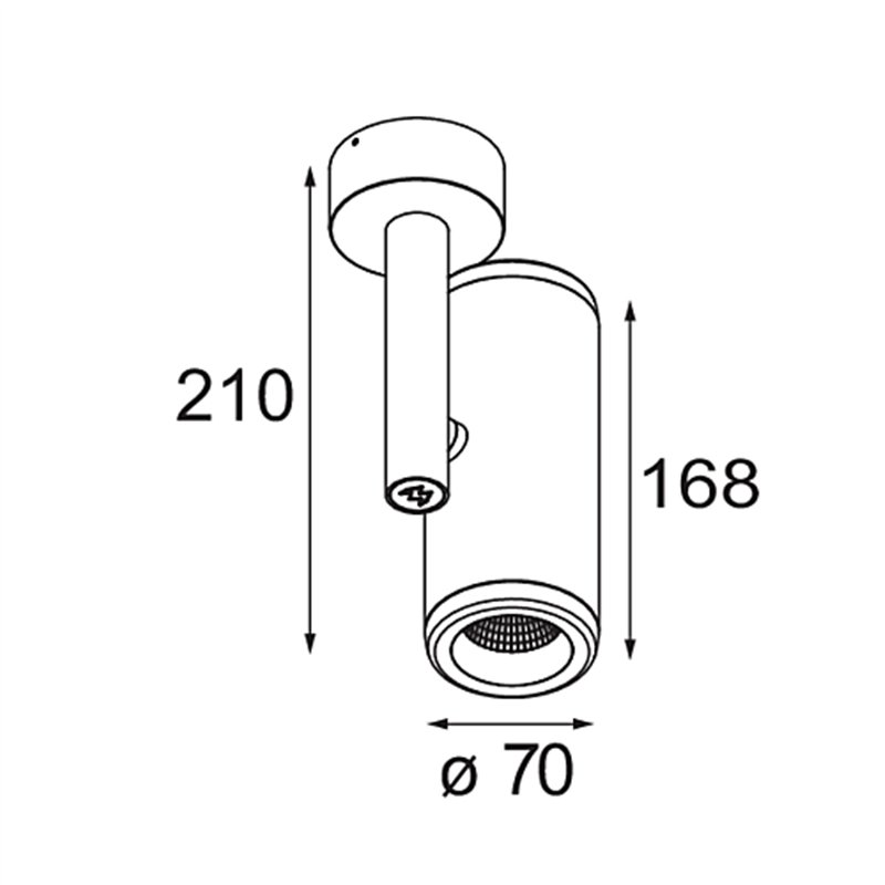 Modular Medard Surface Adjustable 70 1x LED DI | Deckenlampe / Wandlampe