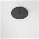 Modular Power Feed and Suspension Canopy Semi-Recessed Round 2P Extruded Stripped DE