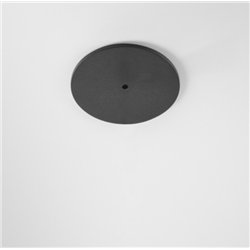 Modular Power Feed and Suspension Canopy Semi-Recessed Round 2P Extruded Stripped DE