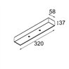 Modular Modupoint Square Surface 320X58 2x Jack 1800-3000K WD DI 350mA | Deckenlampe / Wandlampe