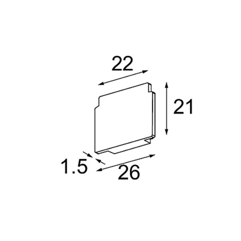 Modular Track 48V Endplate (2)