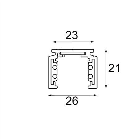 Modular Track 48V Profile Surface 2000