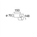 Modular Lowie Surface 70 1x IP54 LED DI | Ceiling lamp / Wall lamp / Floor lamp