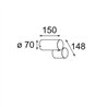 Modular Lowie Surface 70 1x IP54 LED DI | Deckenlampe / Wandlampe / Bodenlampe