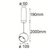 Modular Marbul Suspended Adjustable 109 1x LED DI | Hängelampe