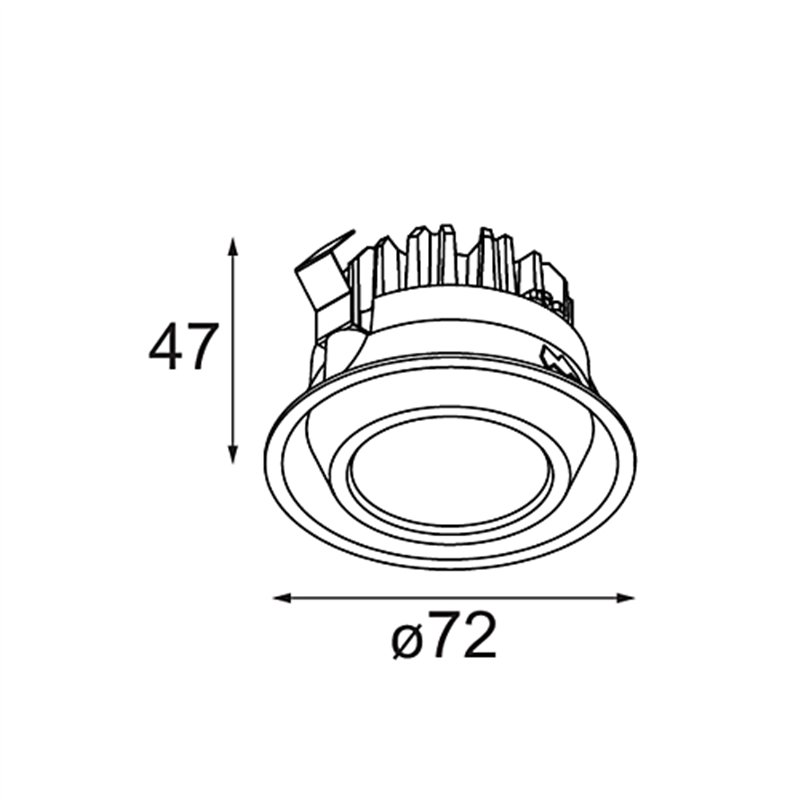 Modular M-LED Module 70 1x LED 1800-3000K WD DE